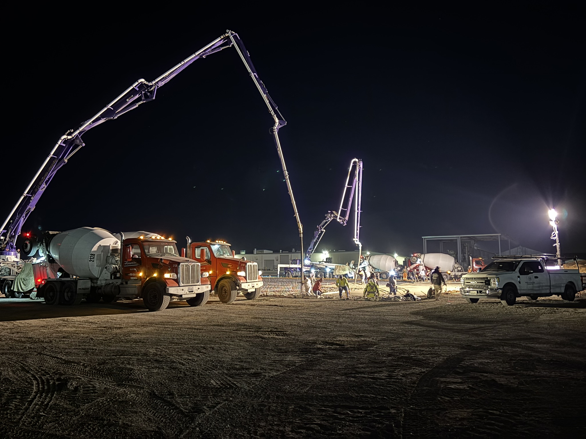 Pad Concrete Pouring